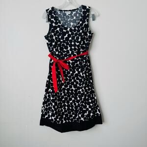 Motherhood Maternity Black And White Polka Dot Short Sleeve Dress Women’s S